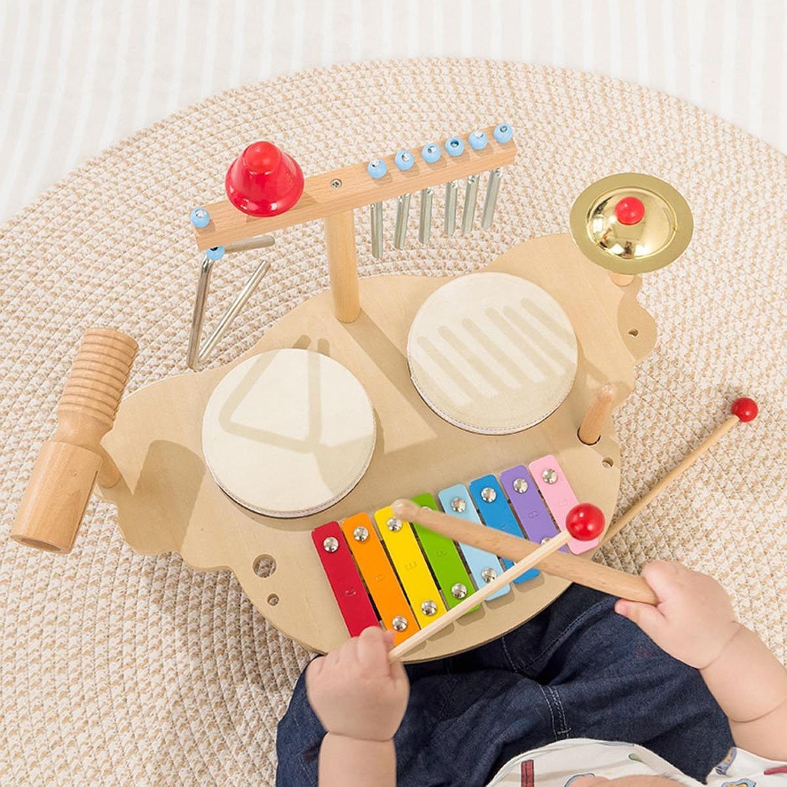 Kids Toys Xylophone - Strumenti musicali in legno Set di