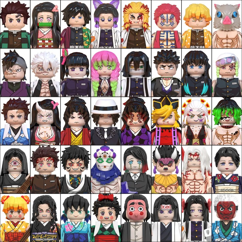 Kids Toys Blocks - Minifigure da Costruzione Demon Slayer 50