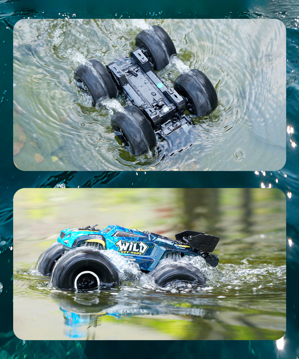 Kids Toys Long Island - 9IMOD RC Monster Truck Anfibio 4WD,