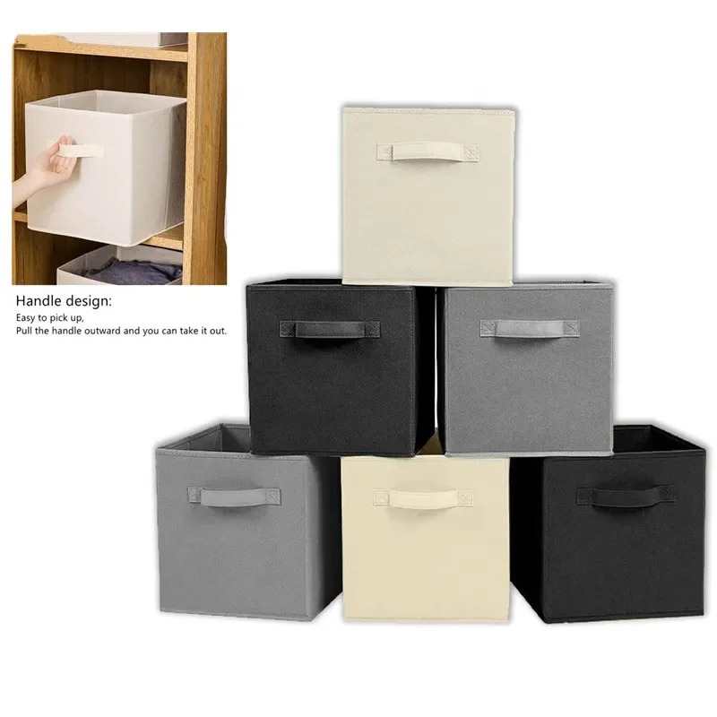 Kids Toys Drawers - Contenitore portaoggetti pieghevole in tessuto non