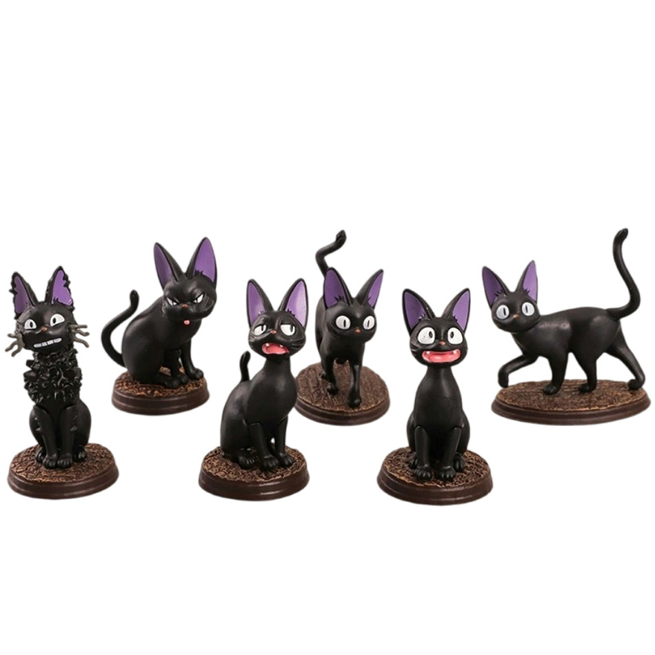 Kids Toys Jiji - 6 pz/set Del Fumetto Gatto Nero