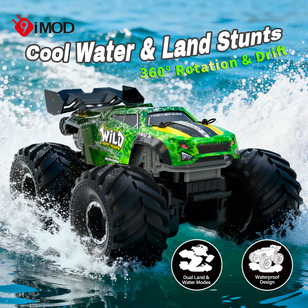 Kids Toys Long Island - 9IMOD RC Monster Truck Anfibio 4WD,