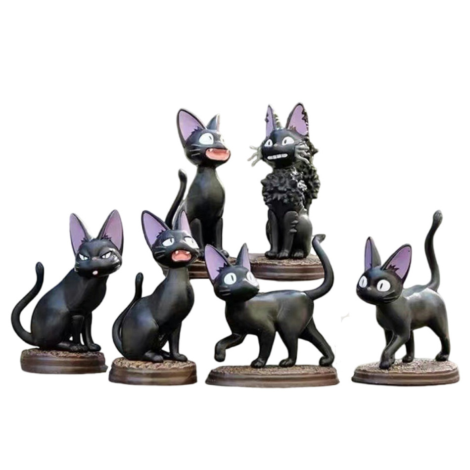 Kids Toys Jiji - 6 pz/set Del Fumetto Gatto Nero