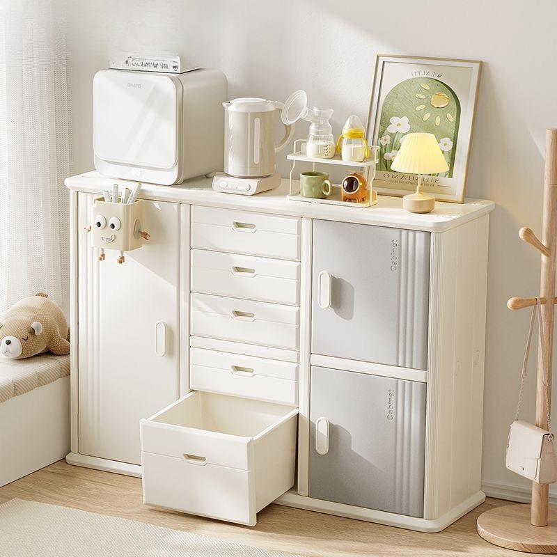 Kids Toys Drawers - Mobiletto Angolare in Plastica per Bambini,