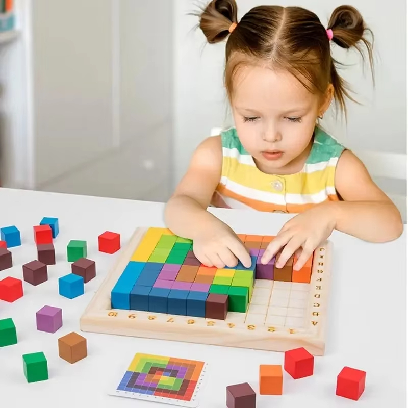 Kids Toys Under 100 - Gioco Educativo Montessori in Legno, Puzzle