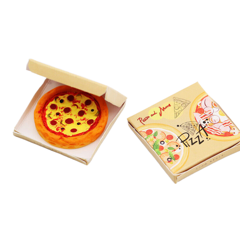 Kids Toys Box - 1 set 1:12 pizza in miniatura