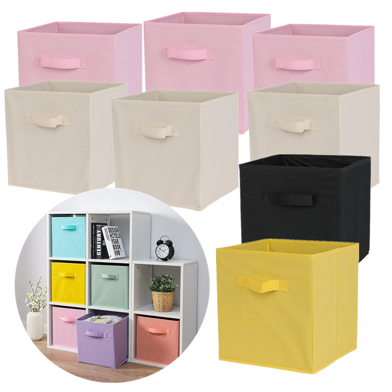 Kids Toys Drawers - Contenitore Pieghevole a Cubo in Tessuto