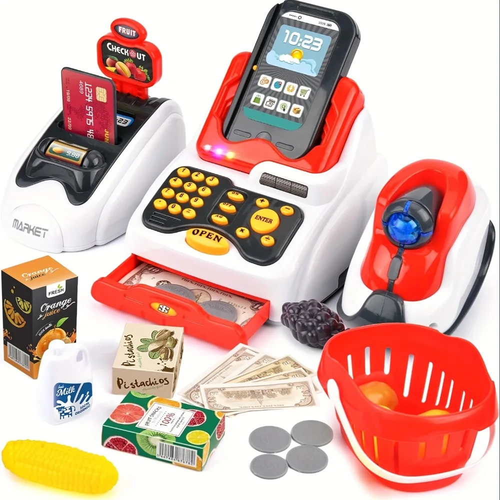 Kids Toys Shop - Registratore di cassa giocattolo da 33