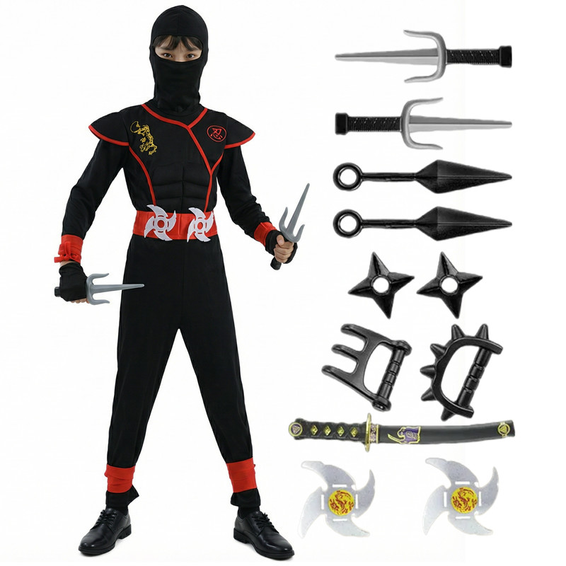 Costume da ninja nero e blu pe - Kids Toys Set recensione e prezzo