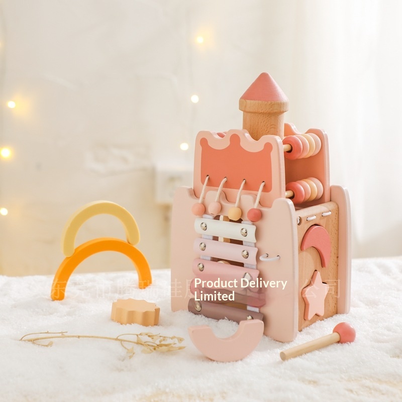 Castello in legno 5 in 1, cubo - Kids Toys Xylophone recensione e prezzo