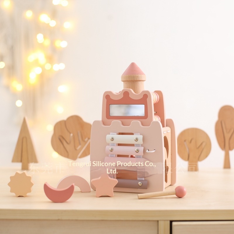Castello in legno 5 in 1, cubo - Kids Toys Xylophone recensione e prezzo