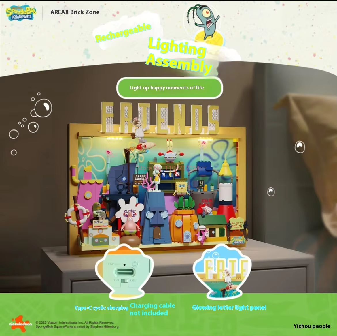 Ufficiale Area-X Spongebob Squ - Kids Toys Blocks recensione e prezzo